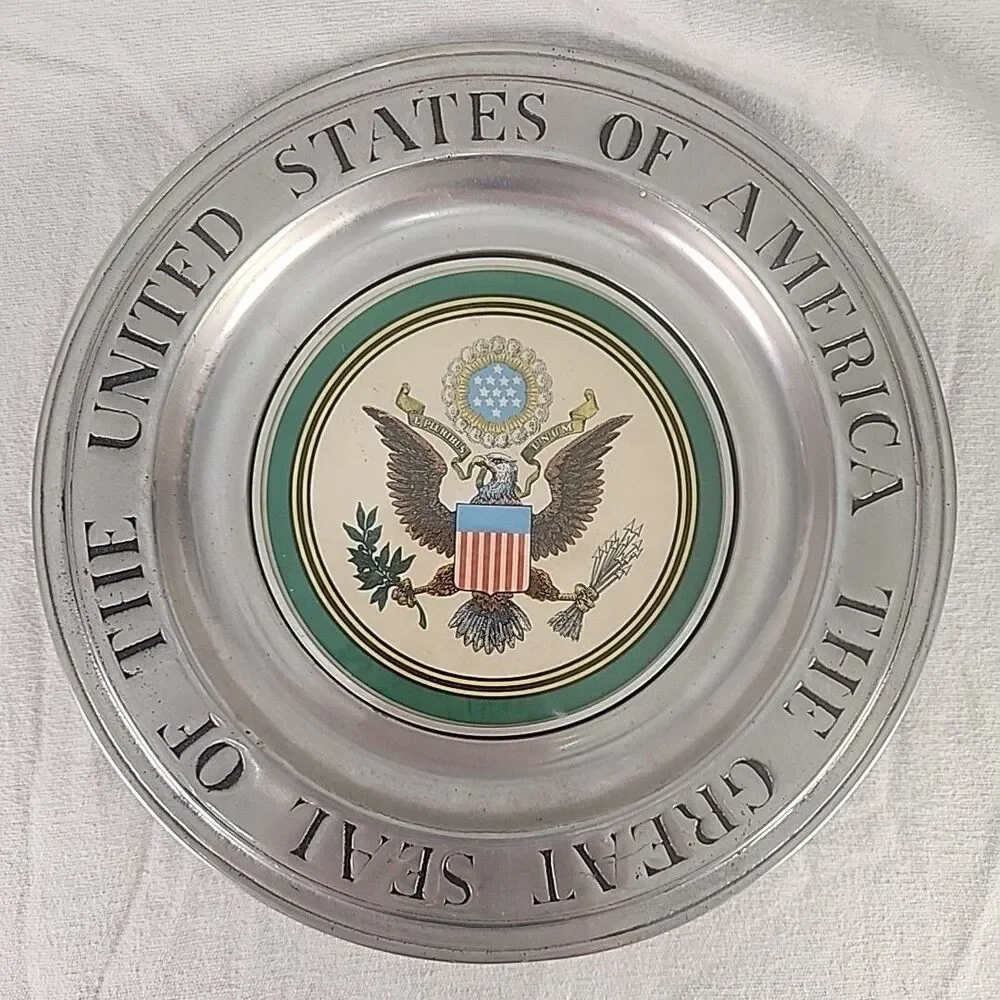 Plate Pewter The Great Seal Of The UNITED STATES OF AMERICA 11